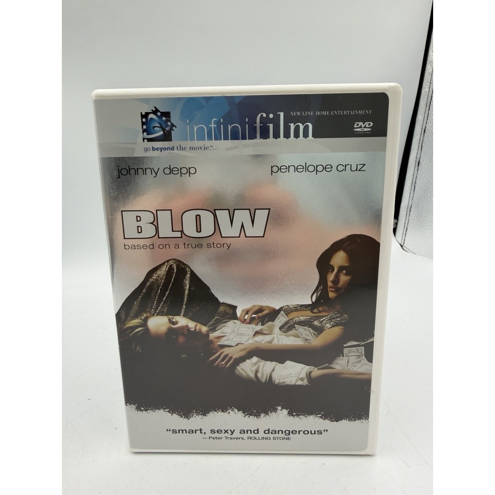 Blow DVD Johnny Depp Penelope Cruz New Line Cinema Based on True Story VG
